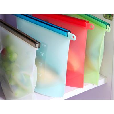 China Freezer Food Grade Silicone Food Storage Container Viable Fresh Sealed Reusable Kids Travel Portable Sandwich Bag for sale