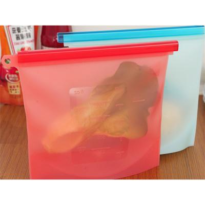 China Food Grade Silicone Food Storage Container Viable Wholesale Collapsible Wide Reusable Kids Food Storage Bag for sale