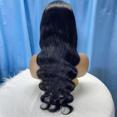 China 13*4 Body Wave Wigs Women's Real Hair 100% Lace Frontal Natural Brazilian Hair Straight Wholesale Vendors 40 Inches for sale