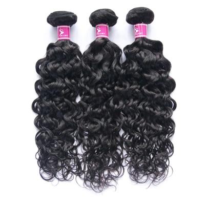 China Raw Natural Cambodian Unprocessed Human Hair 100% Remy Hair Bundles Cuticle Aligned Virgin Hair 10A Water Wave Bundles for sale