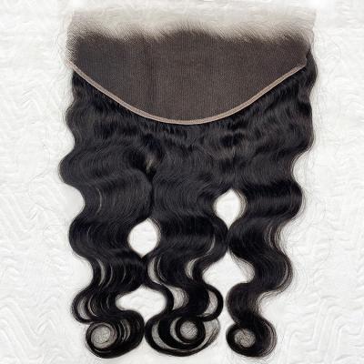 China Raw Brazilian Remy Hair Meche Semi Natural Closure Hair With Body Wave Weaves With Swiss Lace Closure 13x6 Hd for sale