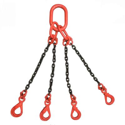 中国 Factory Price Black Oxided Safe and Durable Material 20mn2 Chain with Grab Hook for Lifting and Load 販売のため