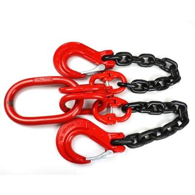 China Well Material 20mn2 Lifting Chain Sling For Lifting And Load Direct Selling Black Oxided Function for sale