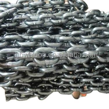 China Lifting Lashing Chain G80 Black Alloy Steel Chain Standard or nonstandard 6mm-32mm for sale