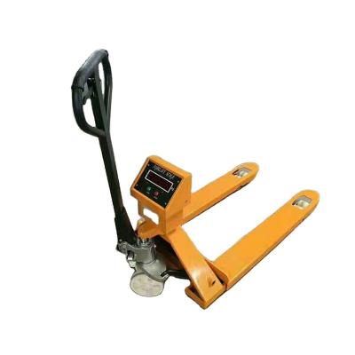 China Best Quality 	Manual Pallet Jack Warranty 1 Year Safe And Durable Steel Scales Pallet Truck for sale