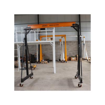 China Customized wholesale remote control mini 4 wheels mini gantry crane for sale