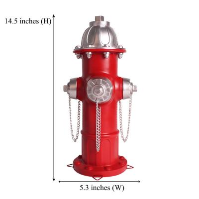 China Europe 14.5*5.3 Inch Resin Dog Fire Hydrant Garden Statue With Indoor Outdoor Yard Garden Statue for sale