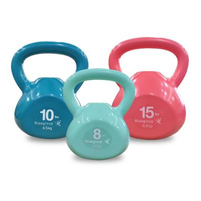 China Weight Scratch Free Unique Design PVC Sand Girls Training Multicolor Kettlebell For Fitness for sale