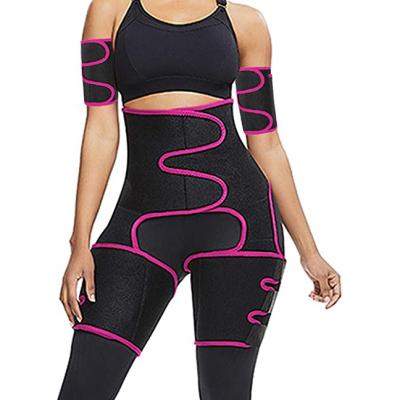 China Custom Logo Weightlifting Exercise New 4 in 1 Fat Burning Lose Weight Waist Trainer Belt Workout Waist Trainer for Women for sale