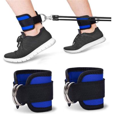 China Custom SBR Weightlifting Ankle Slaps Legs Ankle Straps For Weightlifting Gym Workout Fitness for sale