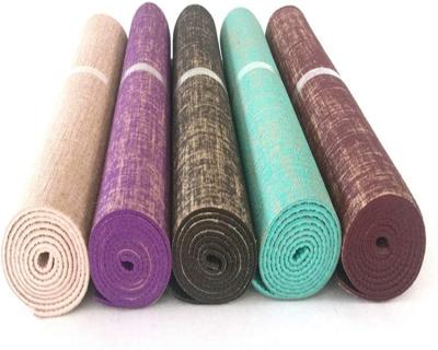 China Custom Eco-Friendly Non-Slip Gym Jute Yoga Mat for sale