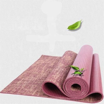 China Canvas Yoga Mat Kit For Yoga Fitness Exercise Mat Eco Friendly Reversible Hybrid Natural Jute Gymnastics Yoga Mat for sale