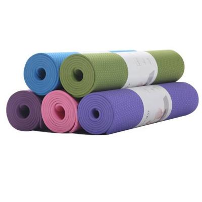 China Yoga Exercises Improved Eco Friendly Non-Slip Yoga Exercise Mat Fitness Band Yoga Mat With Carry Strap for sale