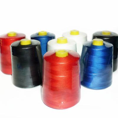 China Custom high tenacity sewing thread pun embroidery polyester raw white raw white sewing thread for sale