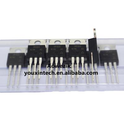 China New IRF830PBF IRF830 TO-220 original imported standard transistor Aoweziic N-channel MOSFET 500V 4.5A good spot for sale