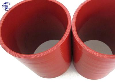 China Polyester Fabric Reinforced Silicone Rubber Hose Straight Smooth Surface Finish for sale