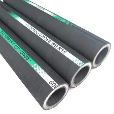 China SAE100 R15 High Pressure Hydraulic Hose Rubber Wire Spiral Hydraulic Hose ISO 9001 for sale