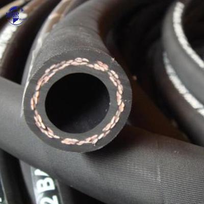 China Two fiber reinforced hydraulic rubber hose Fiber braid pipe tube SAE 100 R3 for sale