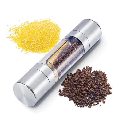 China Amazon's newest stainless steel hot-selling 2-in-1 salt mill and pepper mill viable for sale