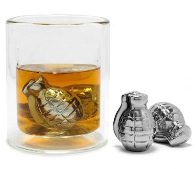 China Stainless steel whiskey stones from Europe, pomegranate shape, unique fathers day gifts. for sale