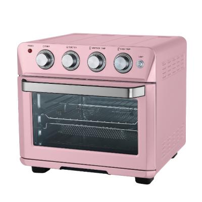 China Commercial High Productivity Electric Oven Convection With Pink Rotisserie Grill 24l Toaster Oven for sale