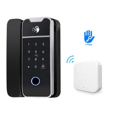 China TTlock Smart App Phone Desk Lock Sliding Door Security Combination Remote Control Door Lock Set for Office Glass Door for sale