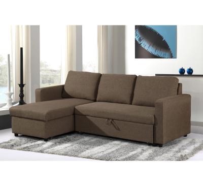 China Expandable Modern Furniture Corner Sofa Bed Set With Storage for sale