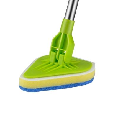 China Viable Adjustable Triangle Mop Spins Rotary Scrubber Cleaning Tool and Hand Held Bathroom Scrubber No Scratch for sale