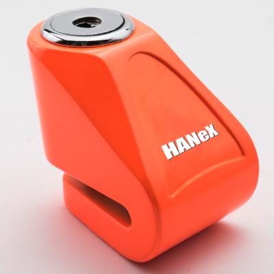 China Factory Motorcycle Disc Scooter Anti-theft Direct Brake Collar 6mm Pin Steel Security Fluorescent Orange Lock for sale