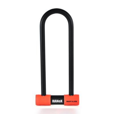 China Classic Alarm 300mm Bike Scooter U Lock Classic Alarm 300mm E-Bike E-Bike Shackle Safe Type Heavy Duty Safe Type Lock for sale