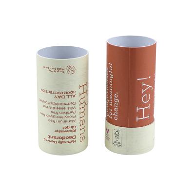 China Recycled Materials Size Color Customized Tube Round Cylinder White Cowhide Packaging Paper Packaging Round Boxes for sale