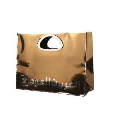 China Recyclable Custom Design Shop Eco Friendly Luxury Retail Carry Paper Shopping Bag Free Sample for sale