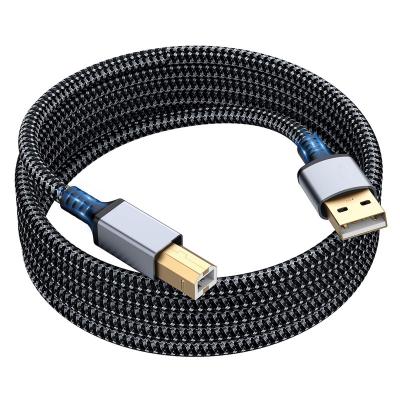 China Factory Fast Charging Printer Cable USB 2.0 A Male To Male Scanner Cable High Speed ​​B Cable Compatible With HP, Canon, Dell, Samsung Printer for sale