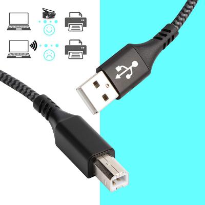 China Fast Charging USB Printer Cable USB A Male to B Male Printer/Scanner Cable for HP, Epson, Canon, Dell, Brother, Lexmark etc Desktop Device. for sale