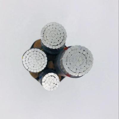 China Construction 300 mm2 Aluminum Alloy Square Conductor 3 Phase 4 Wire Flexible Power Cable for sale