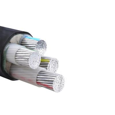 China Industrial Aluminum Conductor 0.6/1kv YJLV 240 mm2 4 Core PVC Insulated Power Cable for sale