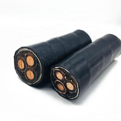 China Industrial / Underground / Power Station High Voltage 11 KV YJV22 120mm2 XLPE Insulated Aluminum Conductor 3 Core PVC Sheated Power Cable for sale