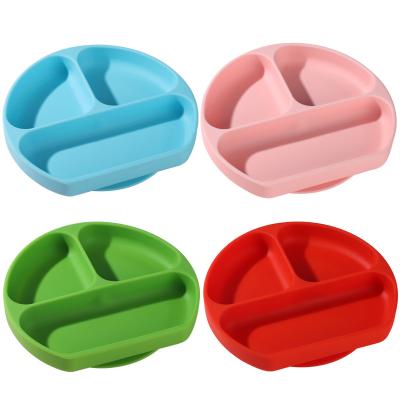 China Sustainable Child Suction Cup Compartmented Bowl Integrated Complementary Tableware Food Baby Eating Mother And Training Feeding Infant for sale