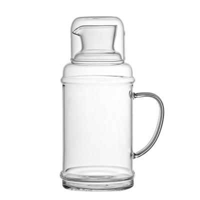 China WITH LID professional design 1000ml 1800ml kettle new transparent cold brew glass water jug for sale