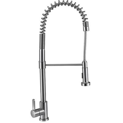 China OEM ODM Spring Mixer Taps Pull Out Kitchen Faucet Stainless Steel 304 for sale