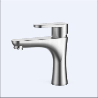 China Lift Rod Single Cold Water Faucet Basin Mixer Tap for Toilet / Washroom for sale