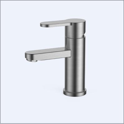 China High End Flat Swivel Spout Bathroom Faucet One Hole Single Handle for sale