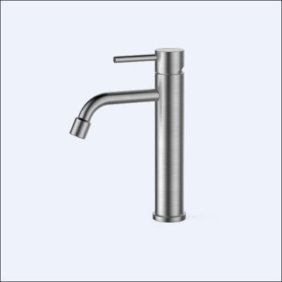 China Silver Deck Mount Tub Faucet Basin Fixtures Wash Hand Basin Taps for sale