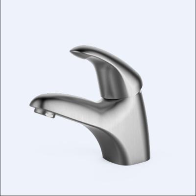 China Economic Single Lever Bathroom Basin Faucets With Lift Rod Handle for sale