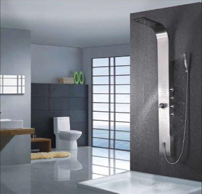 China Stainless Steel Shower Panels with Handset , 35mm Ceramic Cartridges for sale