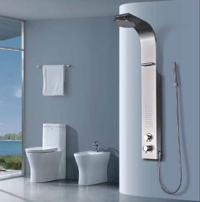 China Hot and Cold Water Round Waterfall Shower Panel With Hand Set / Dual Switches for sale