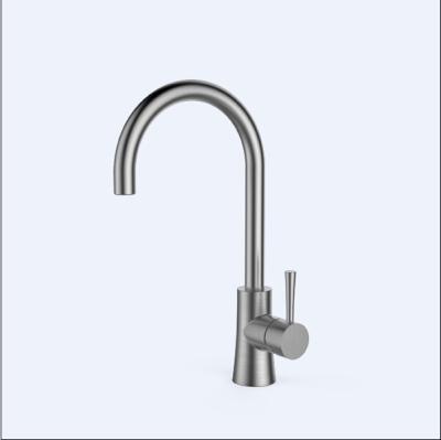 China Ceramic Cartridge Single Handle Kitchen Faucet Stainless Steel Bathroom Taps for sale