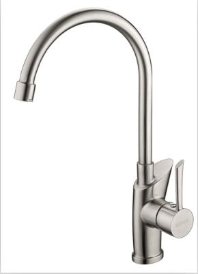 China Fashion Single Handle Kitchen Faucet / Laboratory Faucets / Cloakroom Tap for sale