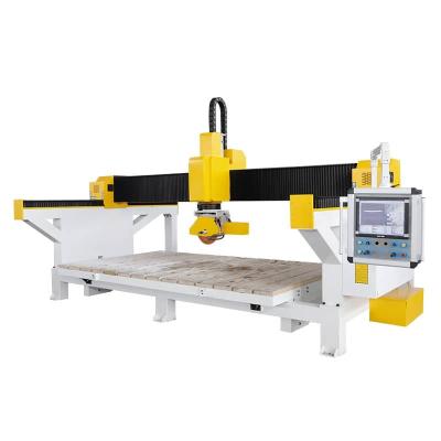 China Construction worksÂ   5 axis bridge saw stone cutting machine / 3d cnc stone cutting machine / router cutting machine for sale