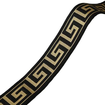 China Labyrinth Viable Jacquard Elastic Band Stretchy Ethnic Belt High Grade Premium Webbing Ties In Spot for sale